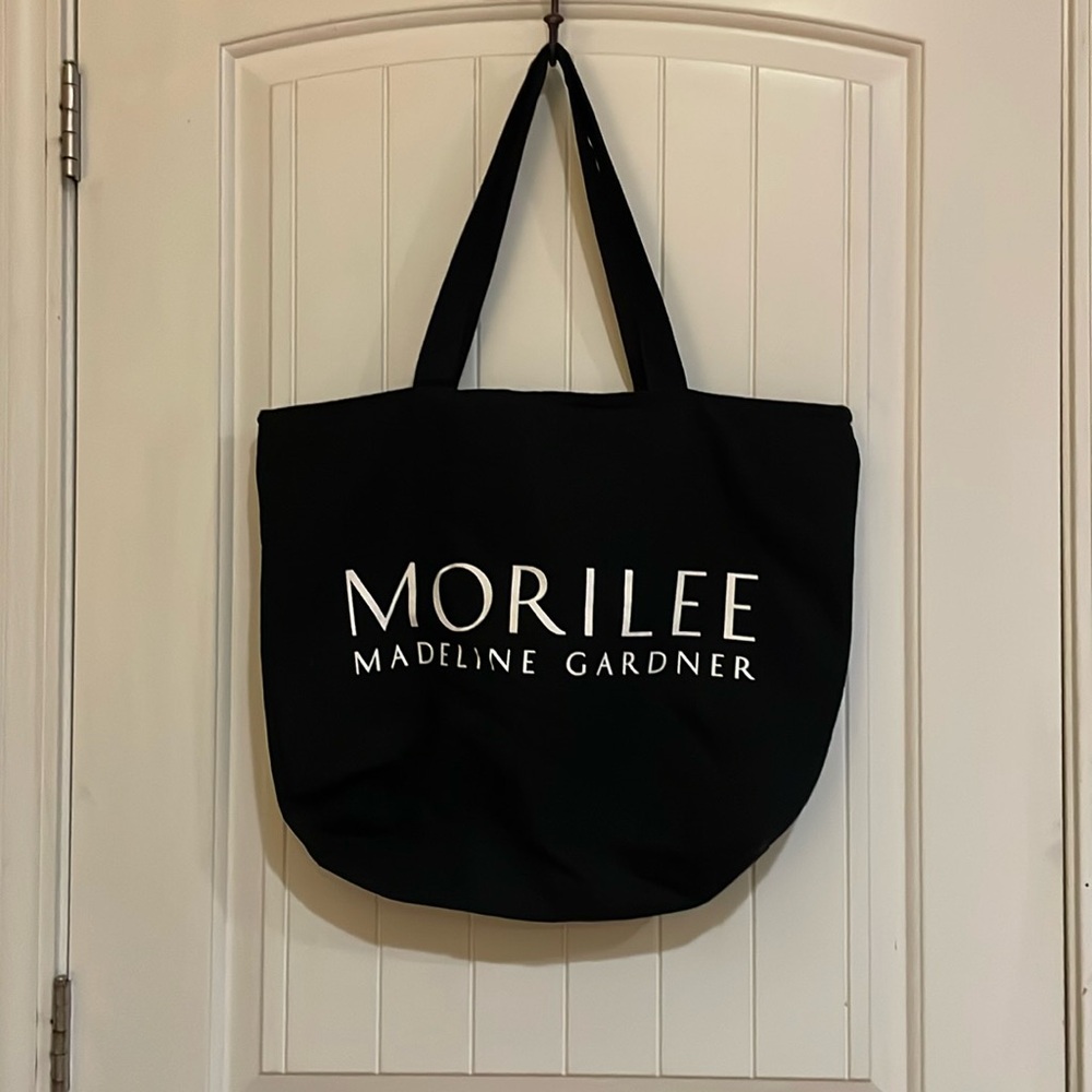 Rare! Morilee by Madeline Gardner Tote Bag
14” X 17”
Interior zip pocket